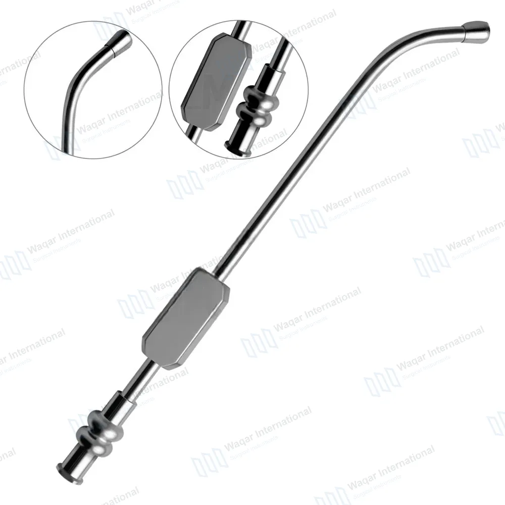 Von Eicken Antrum Cannula 6″ Long Curved 4mm Bulbous Tip