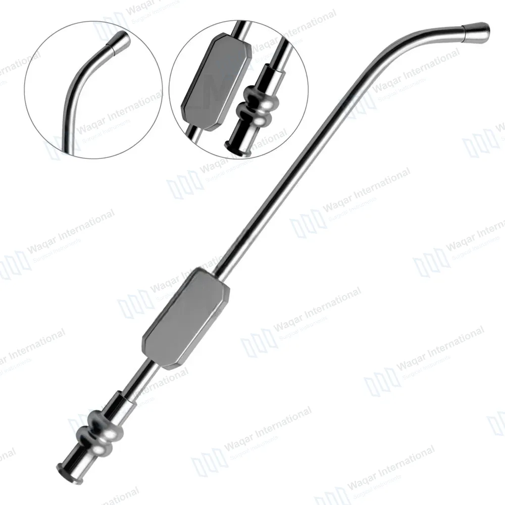 Von Eicken Antrum Cannula 6″ Long Curved 3mm Bulbous Tip