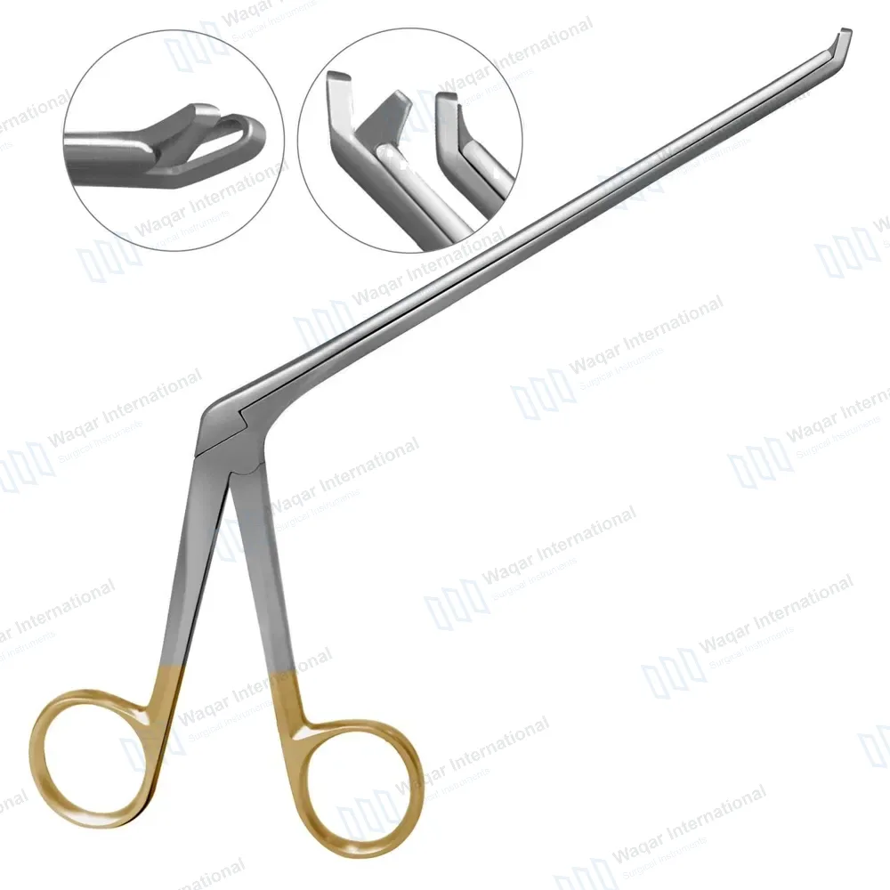 Gruenwald Nasal Forceps 4.5″ Shaft 45º Upward Through-cutting 2.5×12 mm Oval Bite