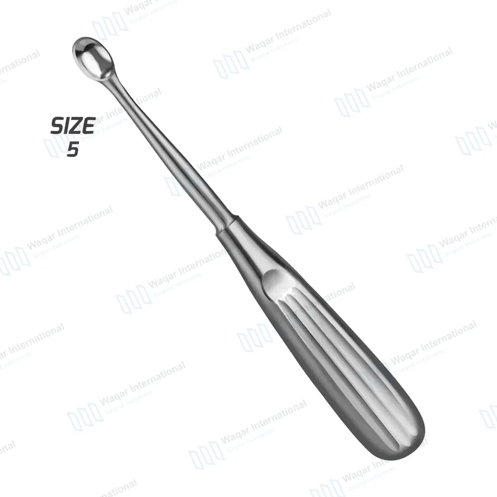 Spratt Brun Bone Curette 6.5″ Oval Cup 6.7×10.4mm Size #5
