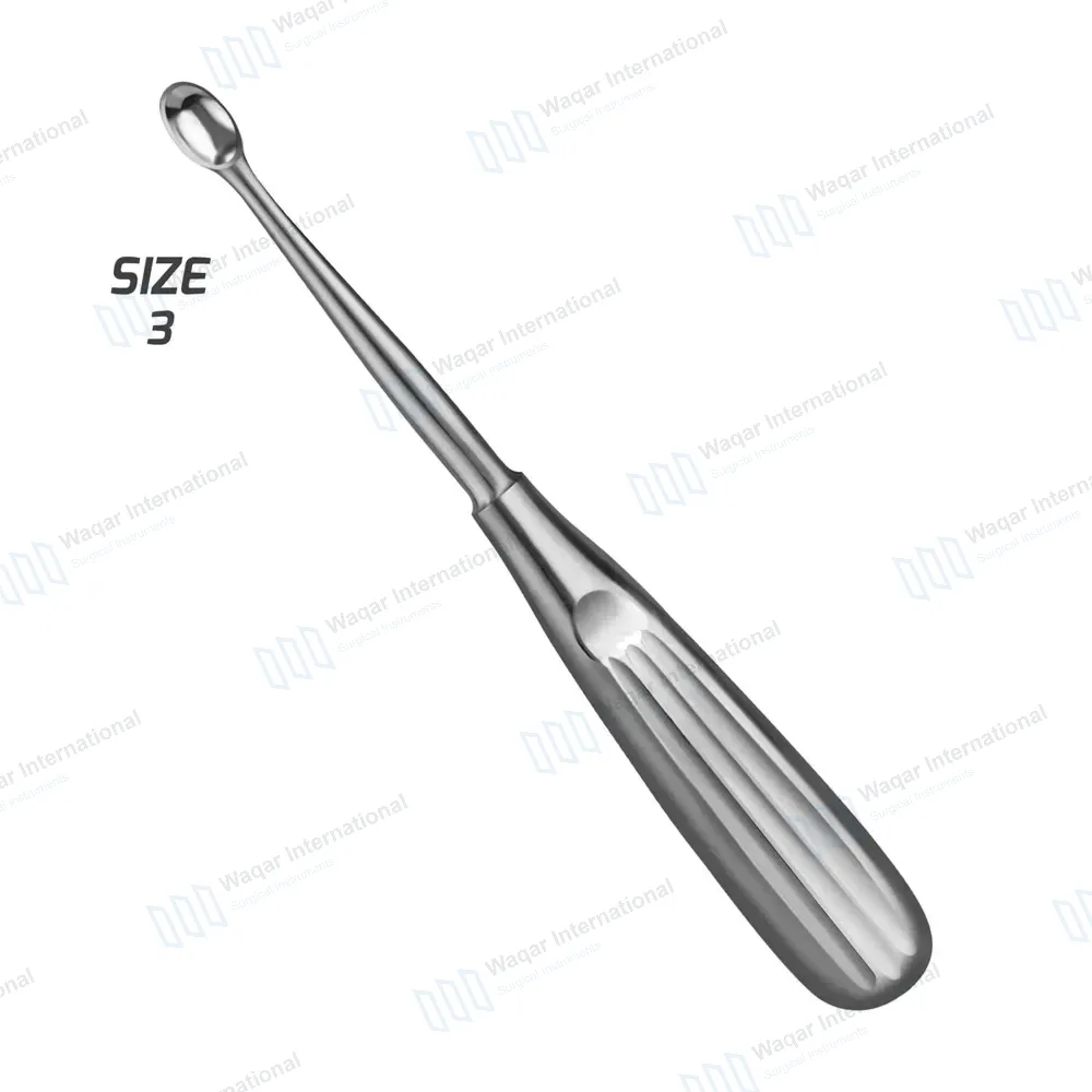 Spratt Brun Bone Curette 6.5″ Oval Cup 5.6×9.0mm Size #3