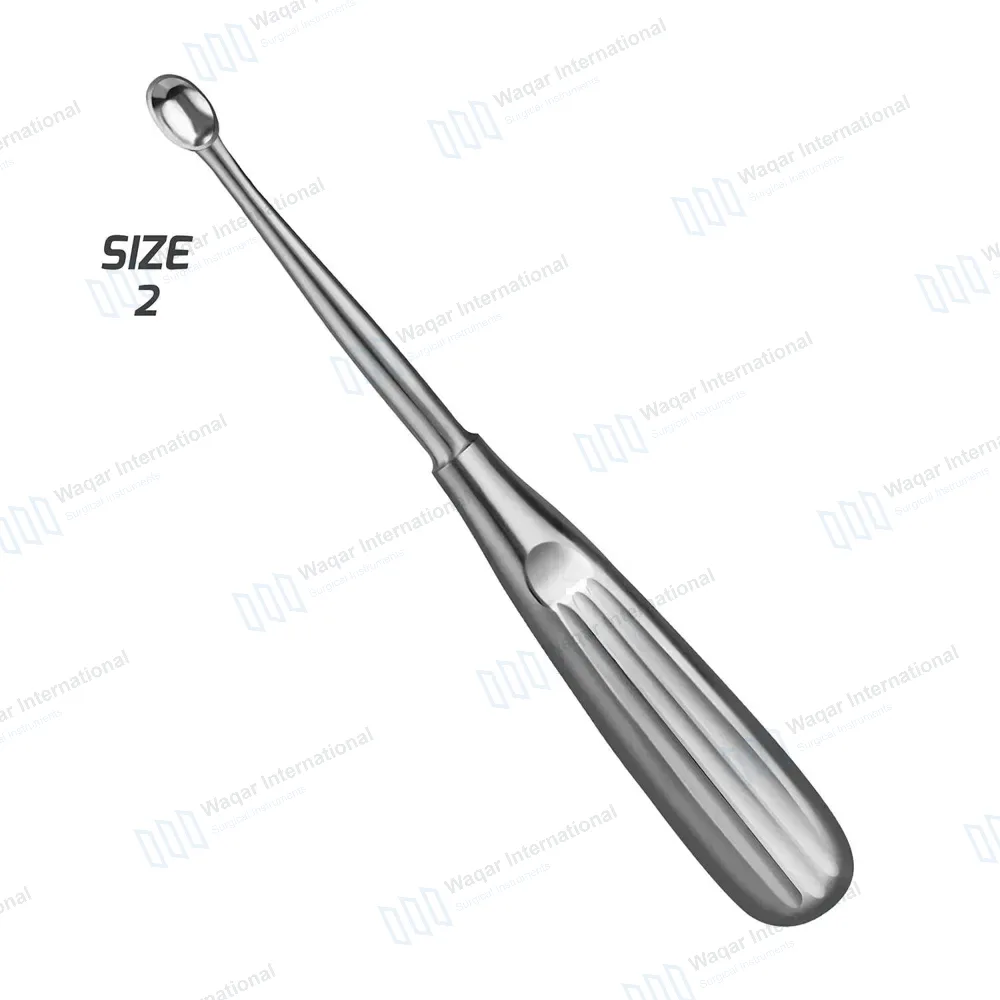 Spratt Brun Bone Curette 6.5″ Oval Cup 4.8×7.5mm Size #2