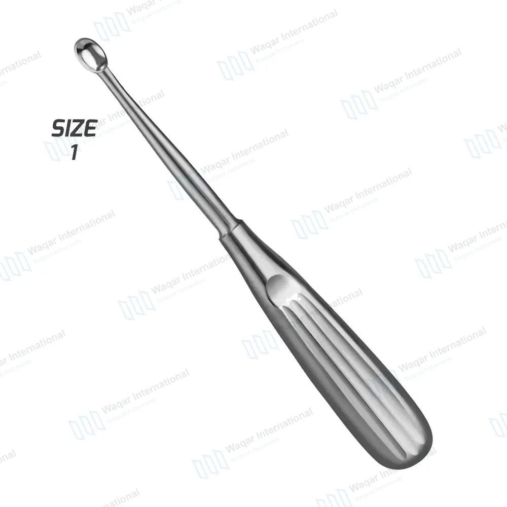 Spratt Brun Bone Curette 6.5″ Oval Cup 4.3×6.6mm Size #1
