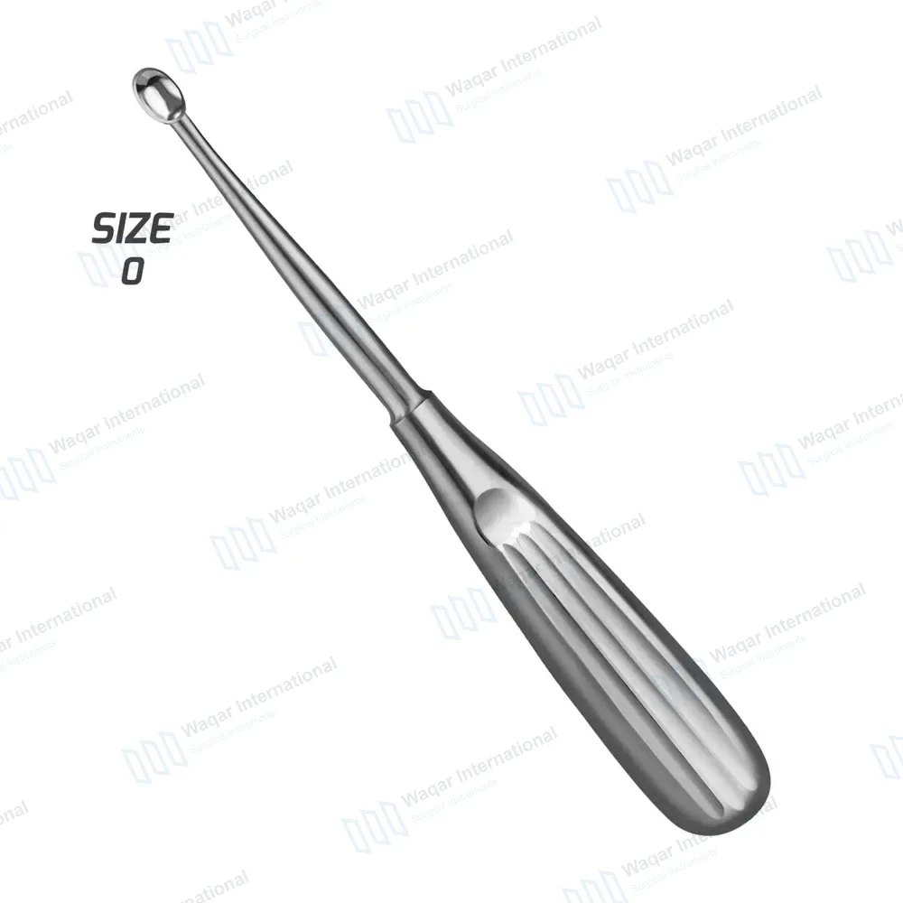 Spratt Brun Bone Curette 6.5″ Oval Cup 3.7×5.8mm Size #0