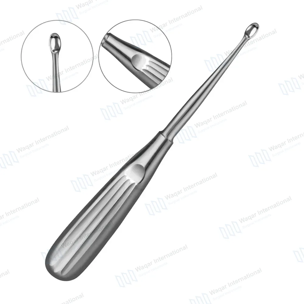 Spratt Brun Bone Curette 6.5″ Oval Cup 3.3×5.1mm Size #2/0