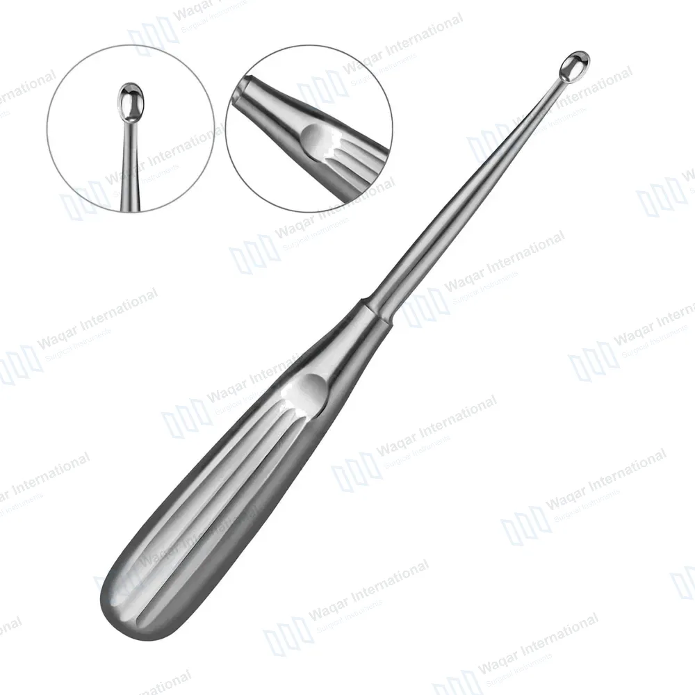 Spratt Brun Bone Curette 6.5″ Oval Cup 2.8×4.5mm Size #3/0