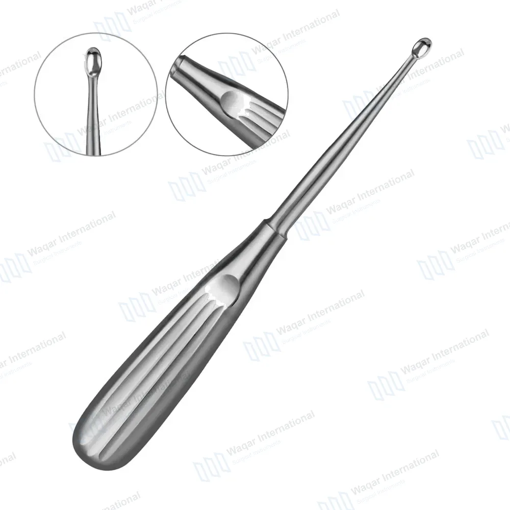 Spratt Brun Bone Curette 6.5″ Oval Cup 2.5×4.0mm Size #4/0