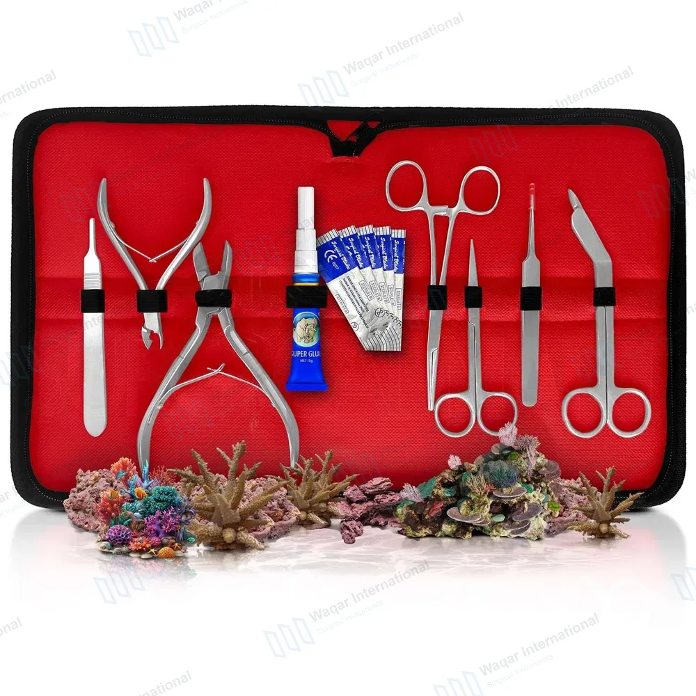 13 Pcs Coral Frag Kit Fragging Propagation Reef Hard & Soft Set