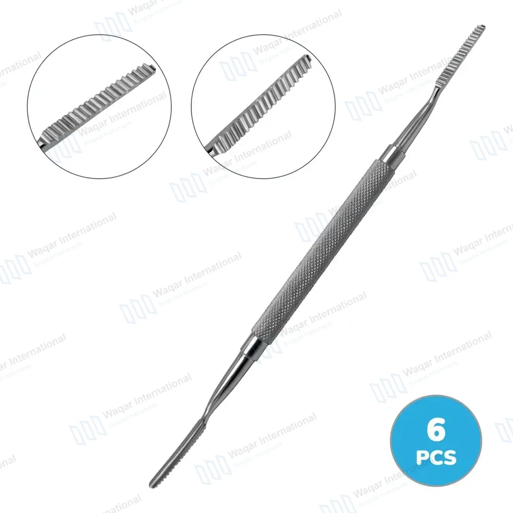 6 Pcs Polokoff Bone File #1 Double Ended