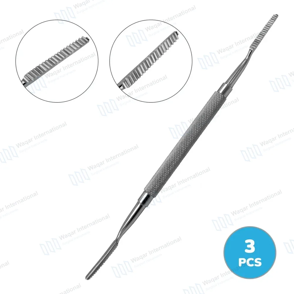 3 Pcs Polokoff Bone File #1 Double Ended