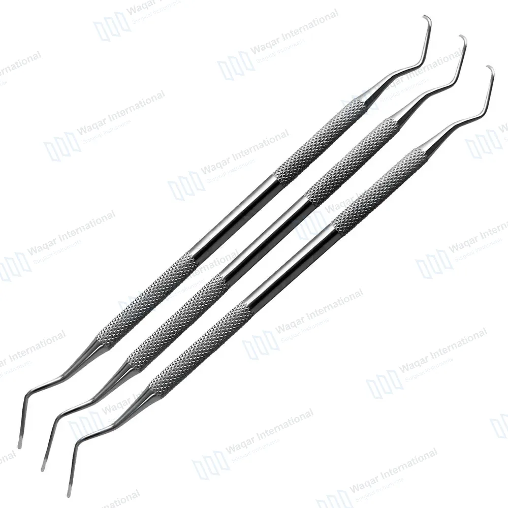 3 Pcs Columbia Universal Curette Set 2R/2L, 4R/4L and 13/14