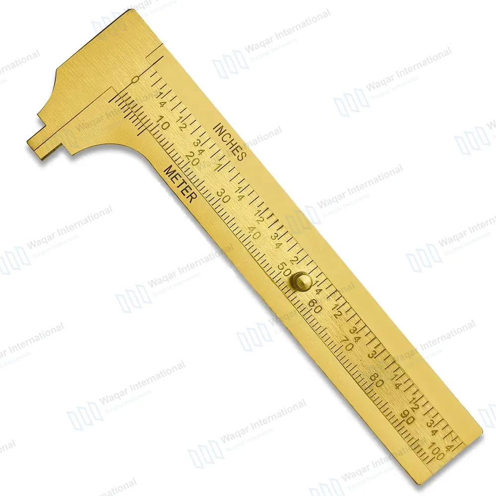 Brass Vernier Caliper Sliding Gauge 4.5″ Measures 0-100mm