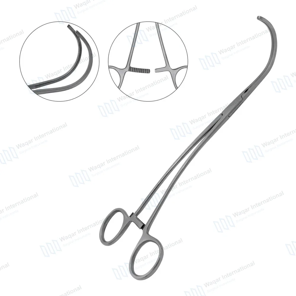 Debakey Atraumatic Aortic Aneurysm Clamps 10.75″ Full Curved 111mm Jaws