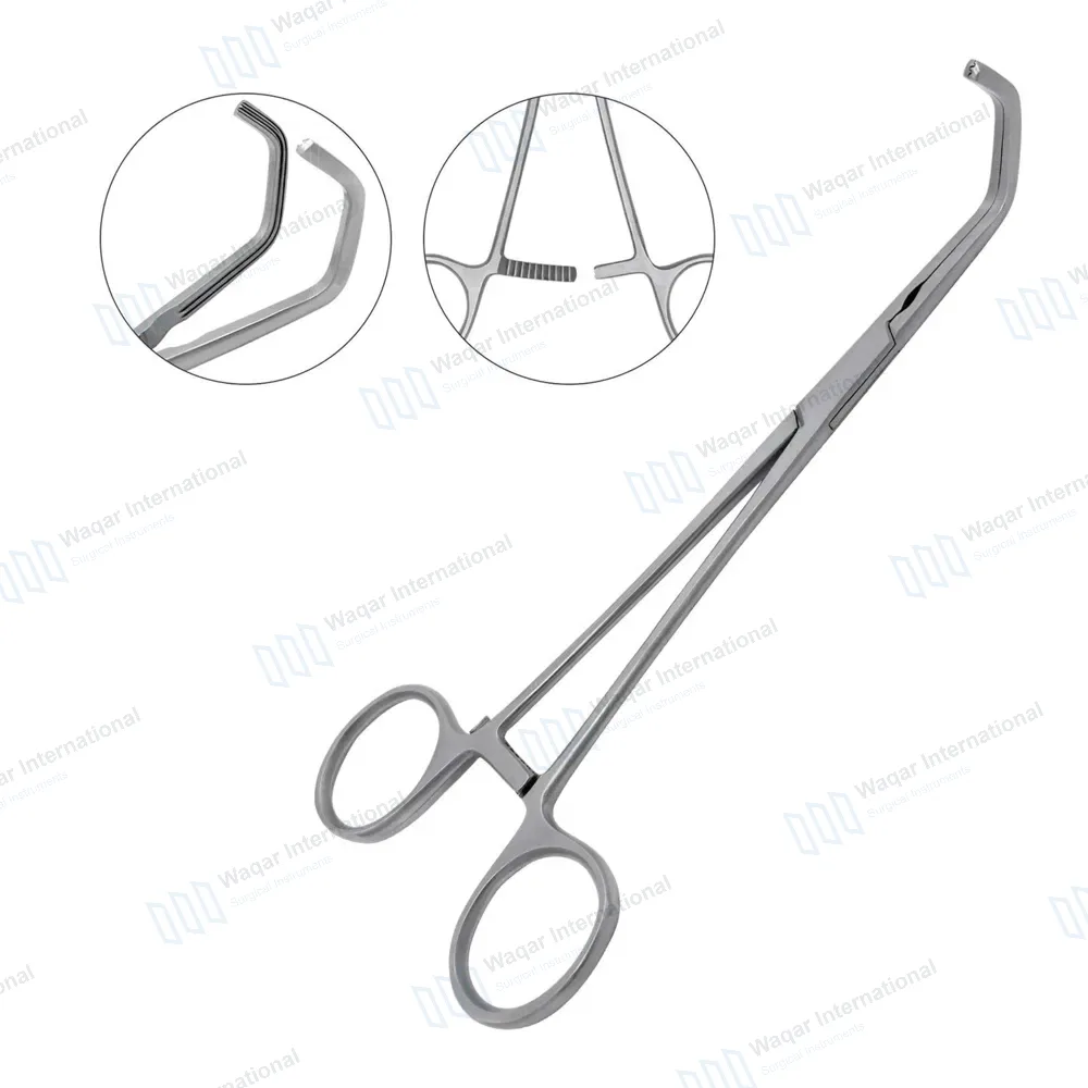 Debakey Beck Atraumatic Vena-Cava Clamp 8″ Double Angled 65mm Jaws