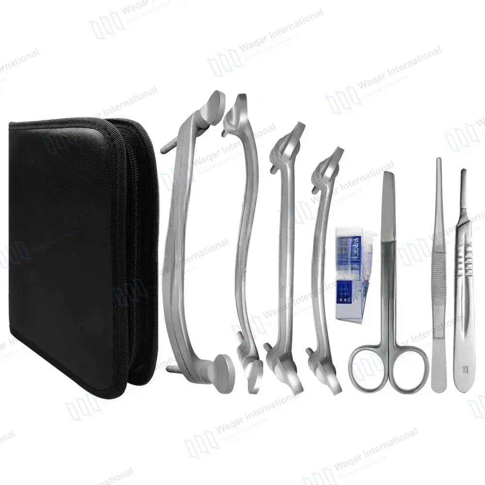 17 Pcs Dog Ear Cropping Clamps Set with Carrying Case