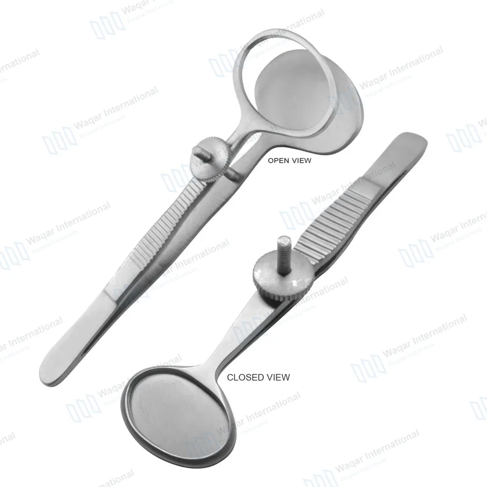 Desmarres Chalazion Forceps 3.5″ (8.9cm) Large 17x28mm Oval Tips
