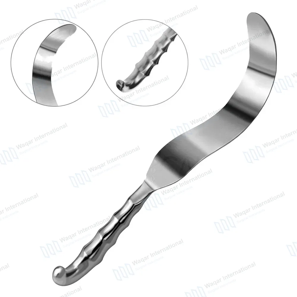 Deaver Retractor 1″x12″ with Hollow Grip Handle
