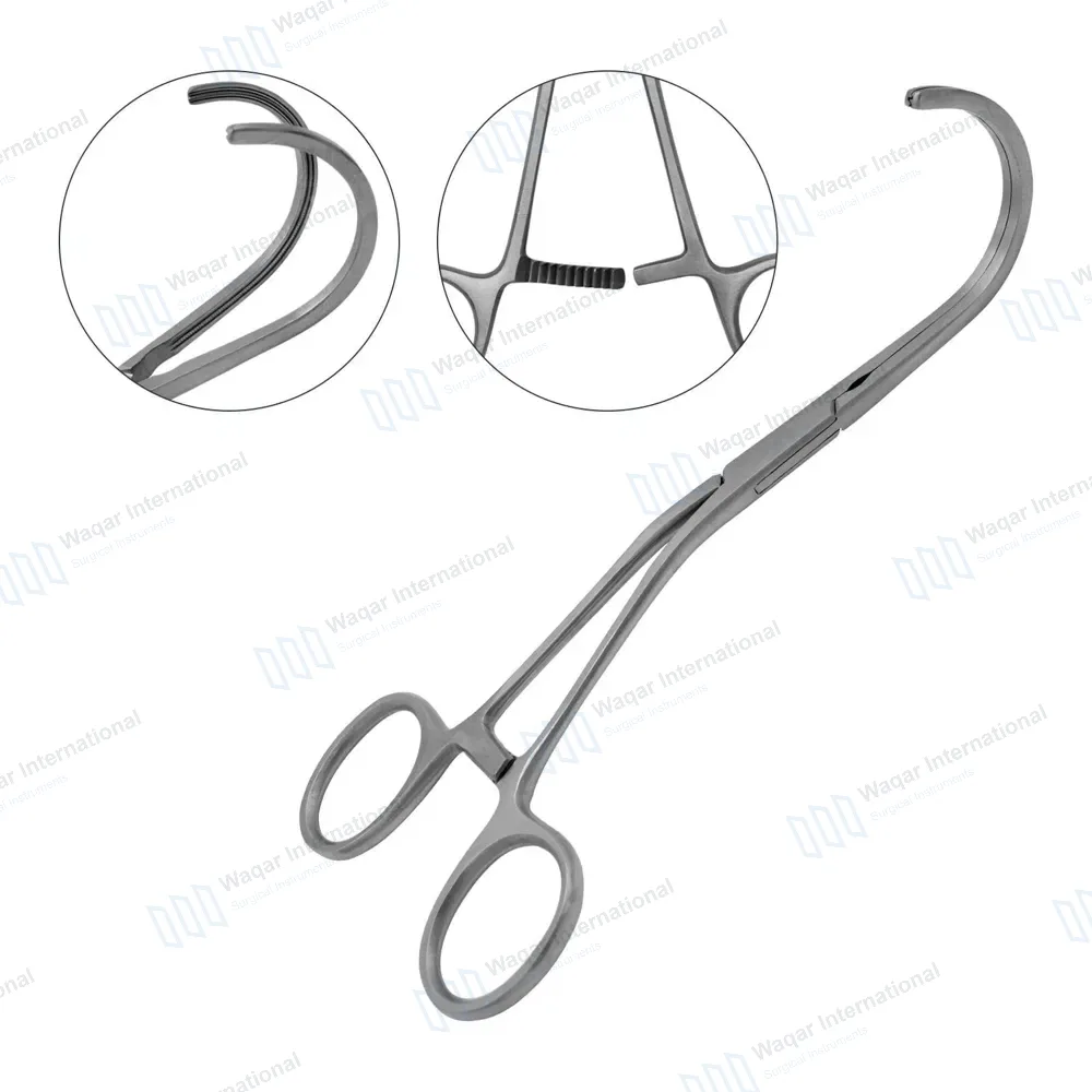 Debakey Atraumatic Multi-Purpose Clamps 6.75″ Curved Downwards 78mm Jaws