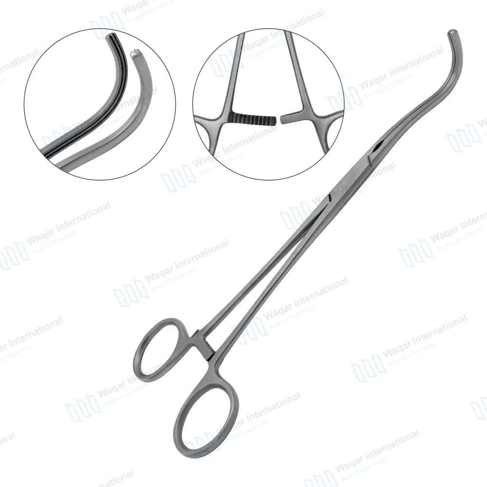 Debakey Atraumatic Vascular Clamps 9″ Angled 80mm Jaws