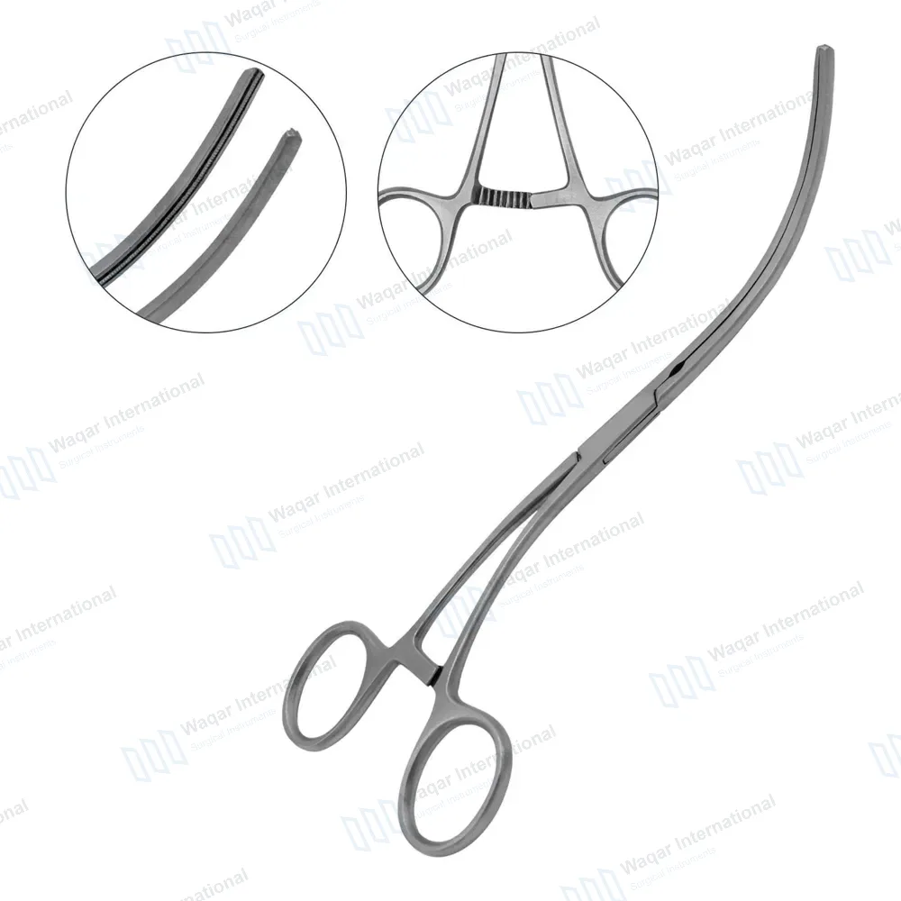Debakey Peripheral Vascular Clamps 8″ Curved 93mm Atraumatic Jaws