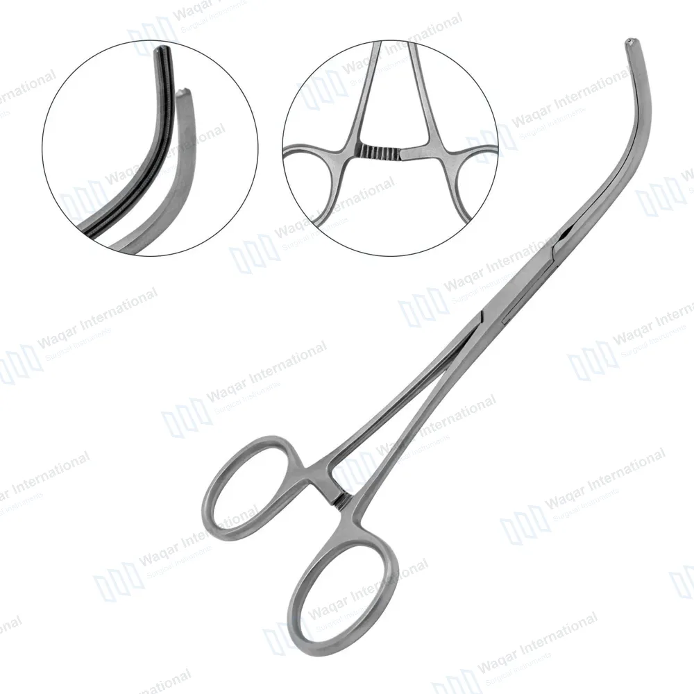 Debakey Peripheral Vascular Clamps 6.5″ Curved 56mm Atraumatic Jaws