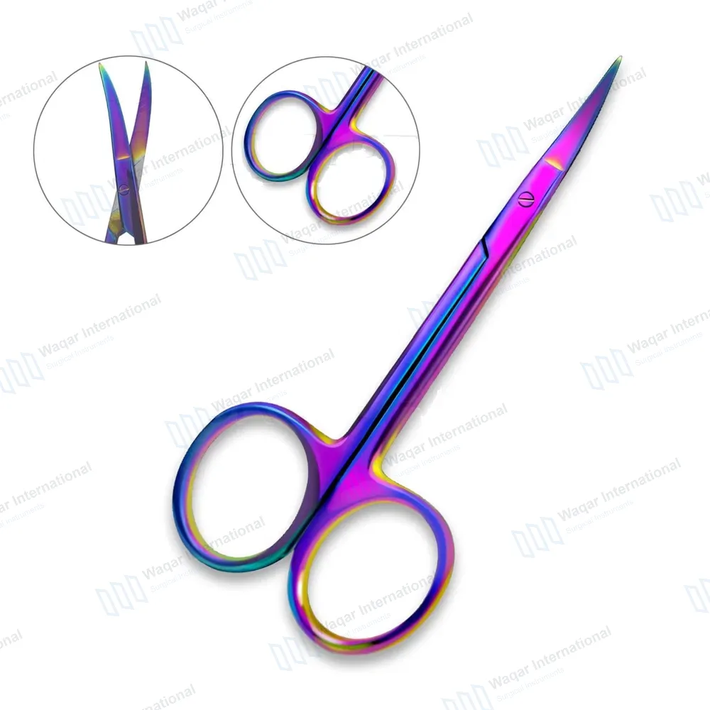Rainbow Iris Scissors 4.5″ Curved