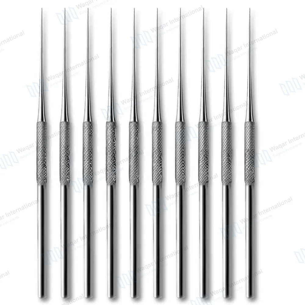 10 Metal Teasing Needles 6″ Straight Pointed Tips