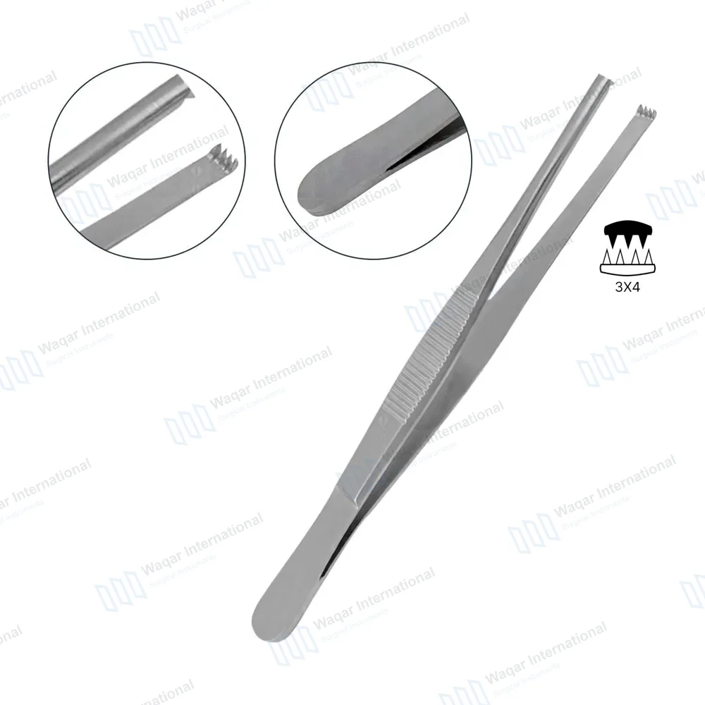 Thumb Tissue Forceps 3×4 Teeth 5.5″