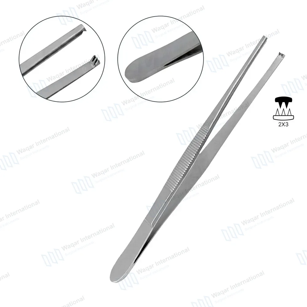 Thumb Tissue Forceps 2×3 Teeth 5.5″