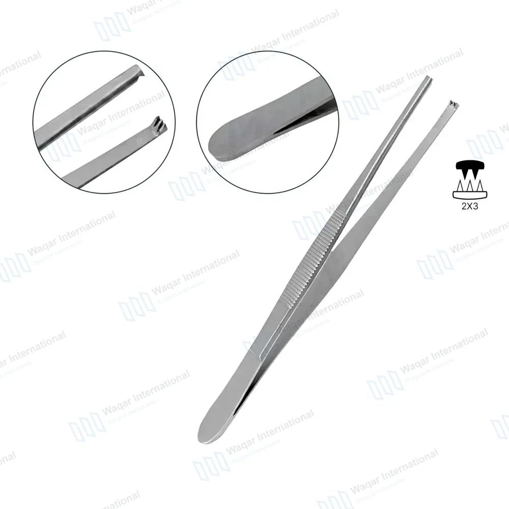 Thumb Tissue Forceps 2×3 Teeth 5″