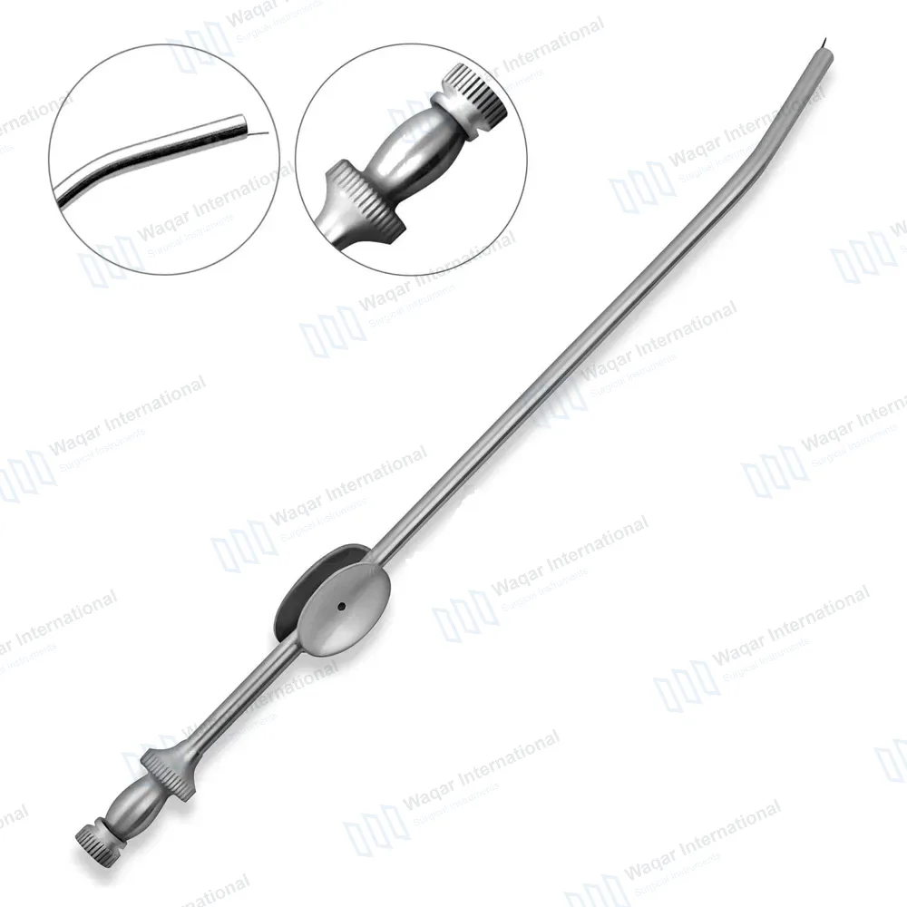 Adson Suction Tube 8″ with Finger Valve & Obturator 15 FR (5mm)