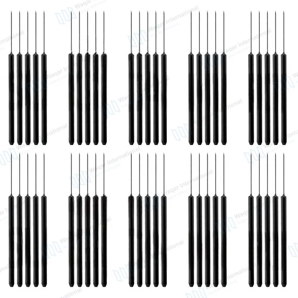 50 Pcs Teasing Needles 5.5″ Straight with Plastic Handle