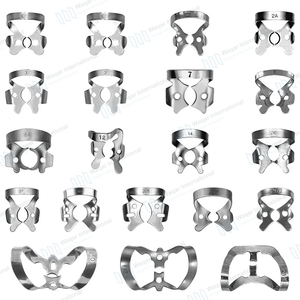 20 Pcs Rubber Dam Clamps Set