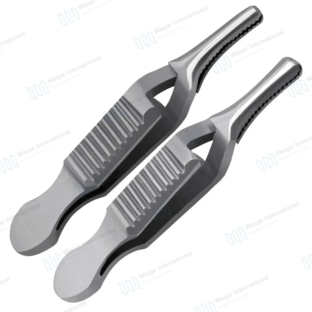 2 Dieffenbach Serrefine Clamps 2.25″ (5.7cm) Straight Curved