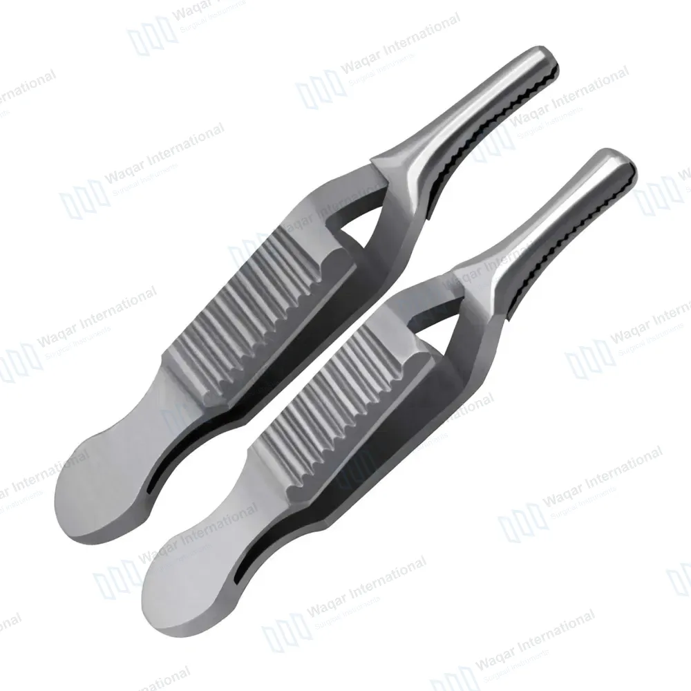 2 Dieffenbach Serrefine Clamps 1.5″ (3.8cm) Straight Curved