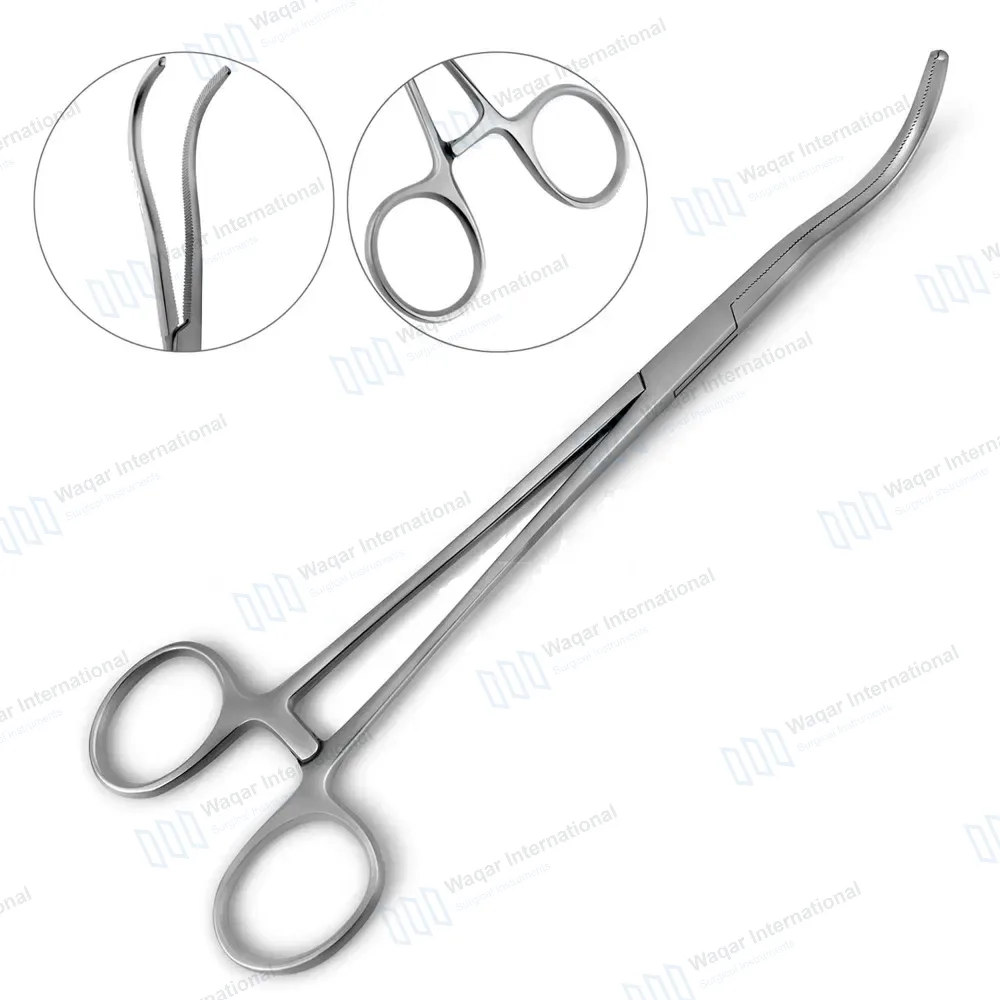 Harken Vena-Cava Clamp 9.5″ Curved #1 Serrated Jaws