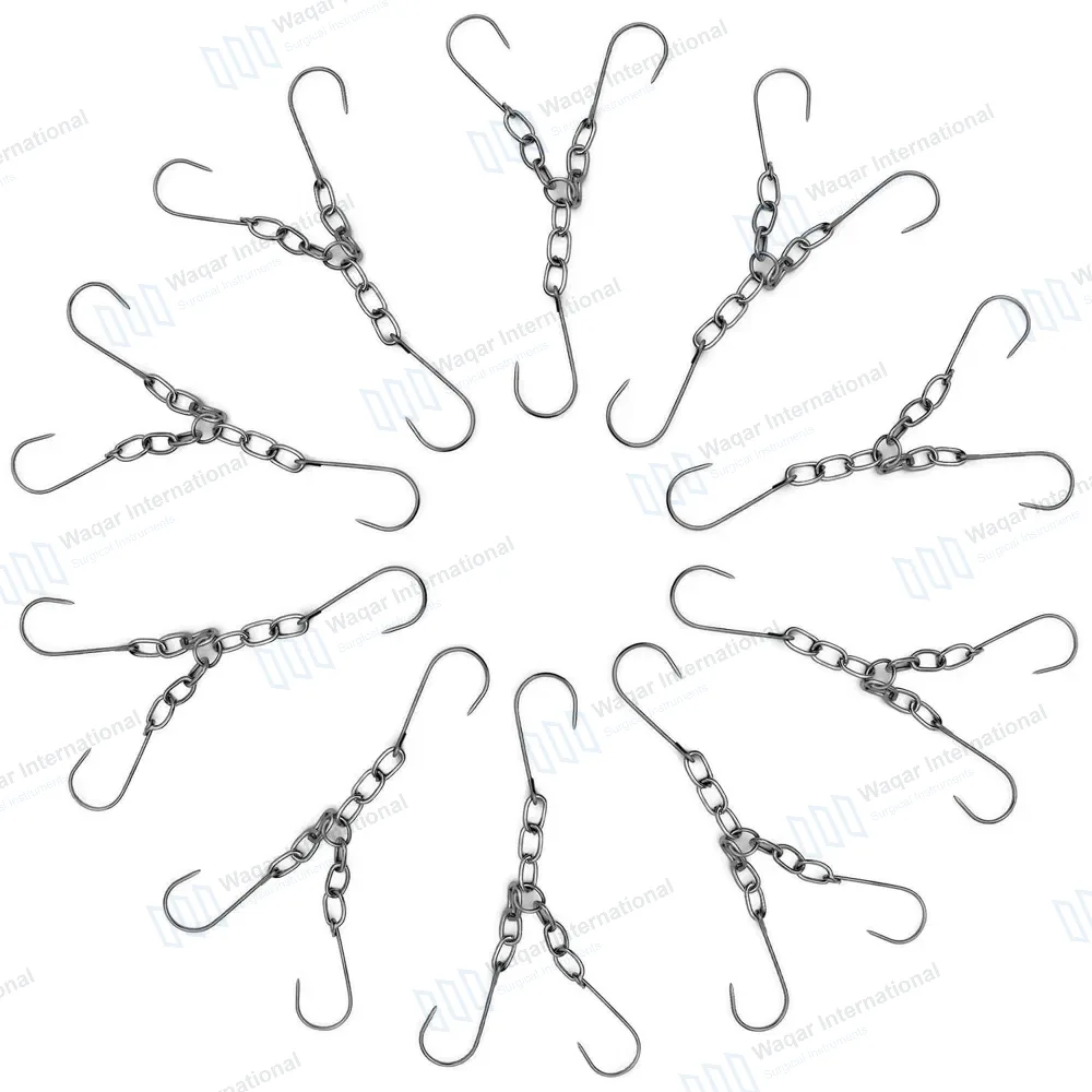 10 Pcs Triple Chain Hook Set