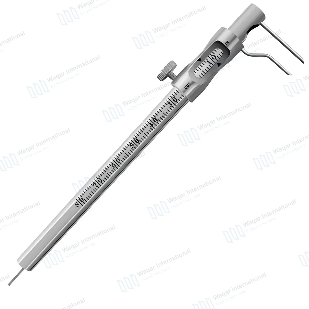 Krekeler Sliding Caliper Round Gauge 5″ 0-80mm Curved