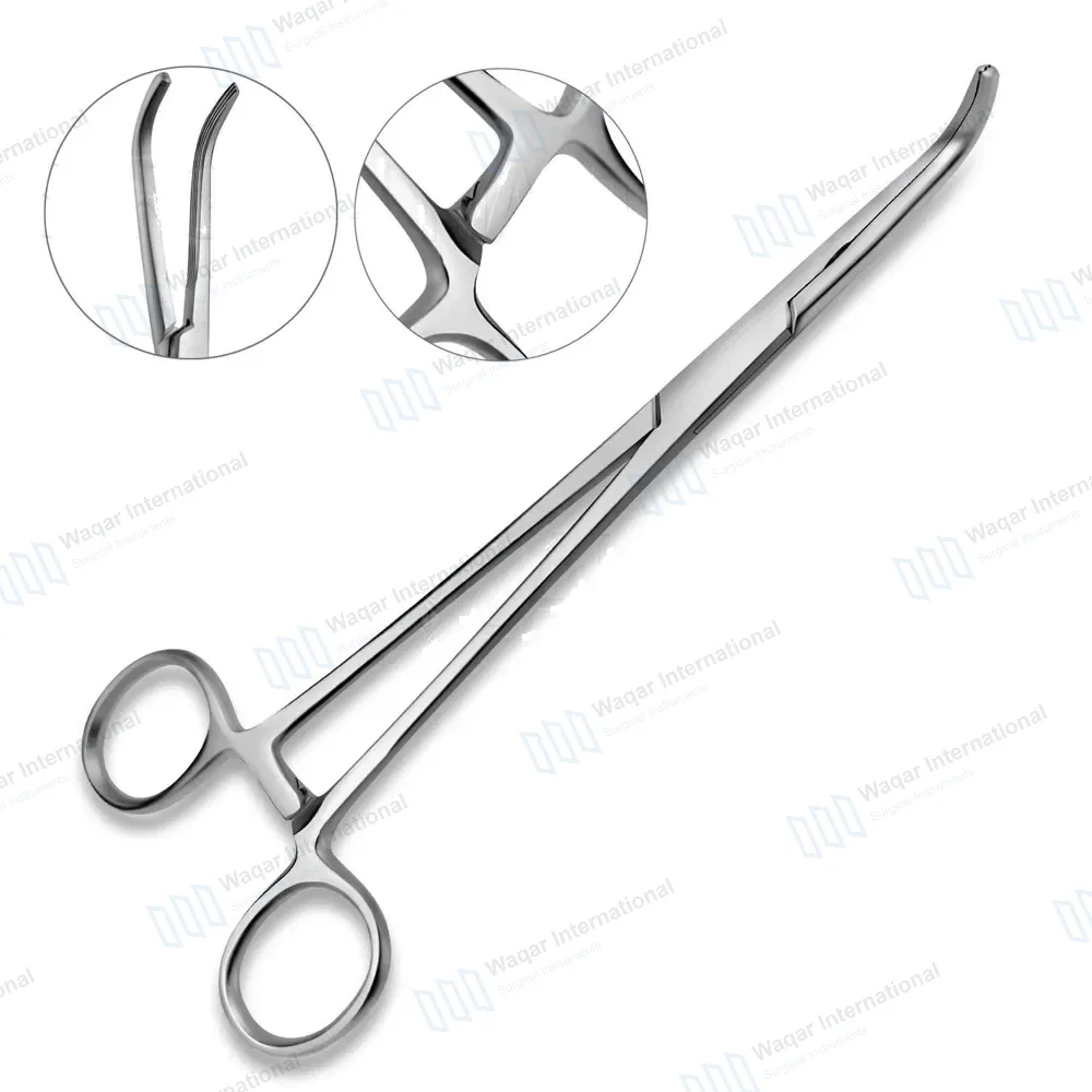 Lahey Gall Duct Forceps 9″ Curved Longitudinal Serrated Jaws