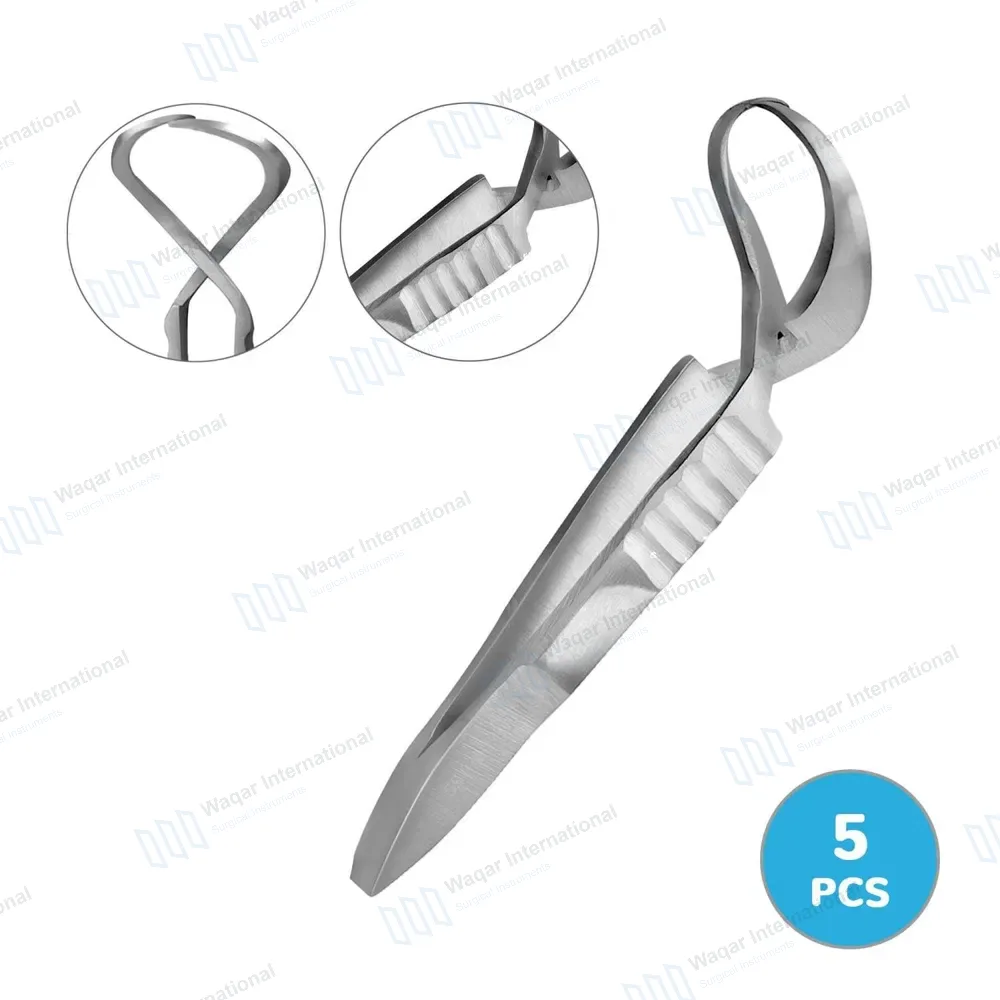 5 Jones Towel Clamps Set 3.5″ 1×1 Inward Curved Jaw
