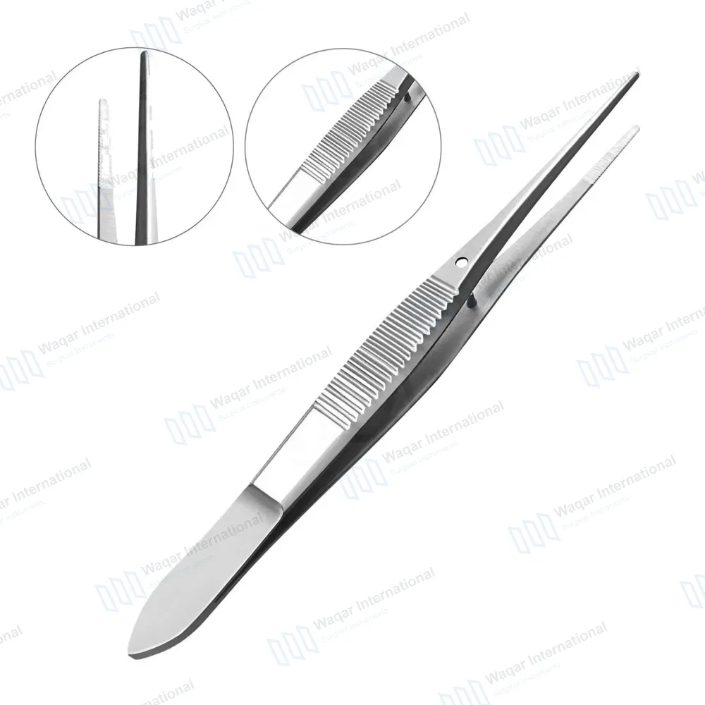 Eye Dressing Forceps 4″ Serrated Straight