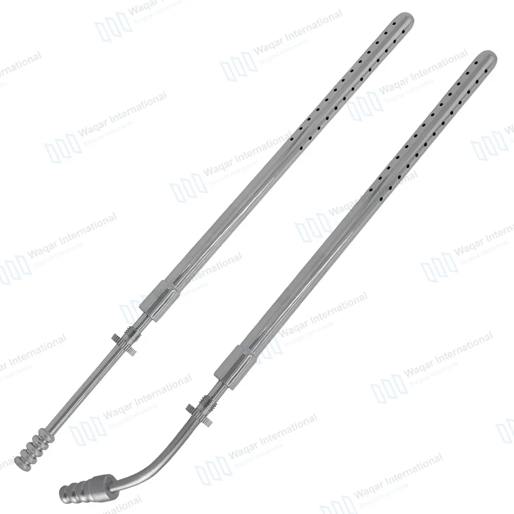 2 Poole Suction Tube 23FR (7.6mm) Curved and Straight