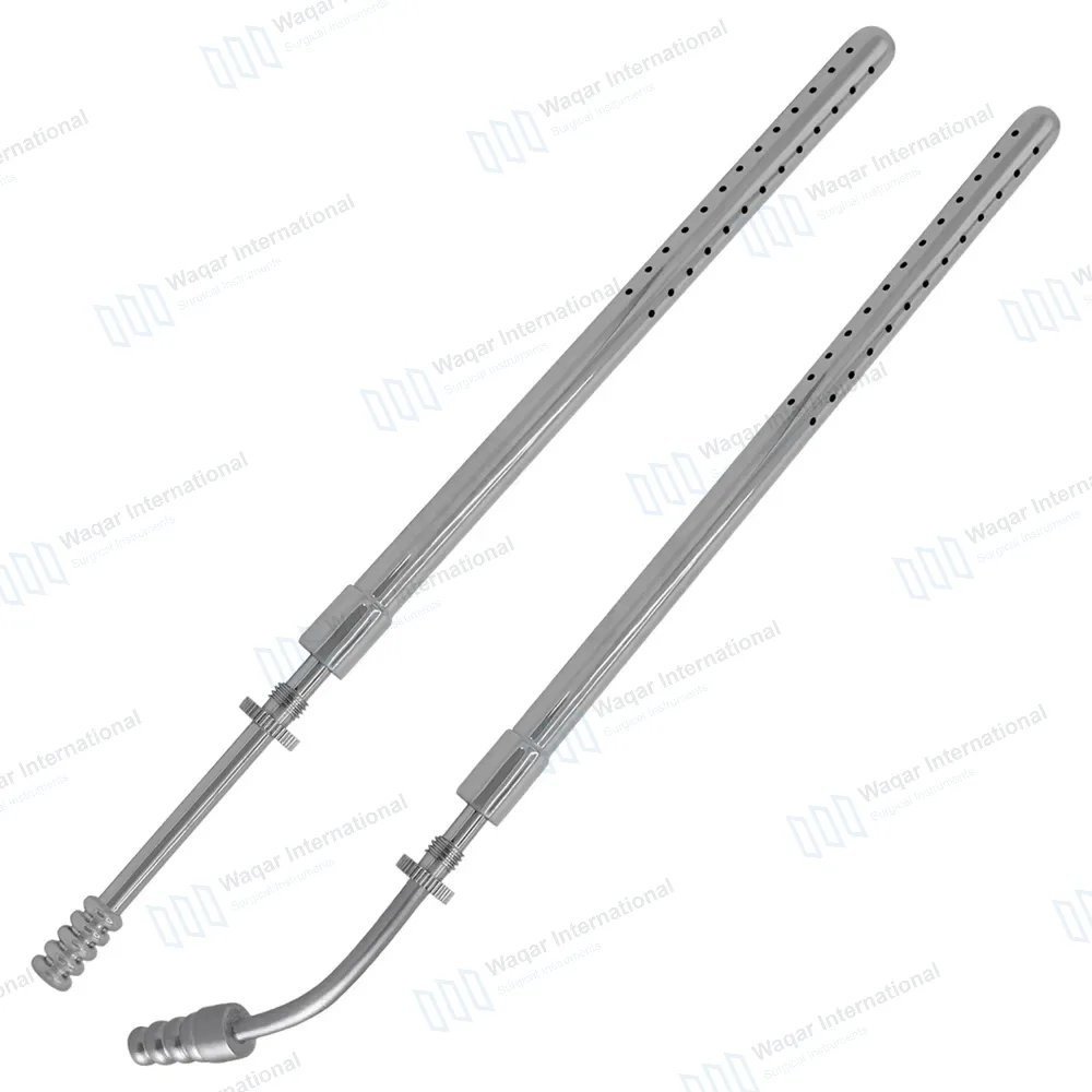 2 Poole Suction Tube 23FR & 30FR Curved and Straight Set