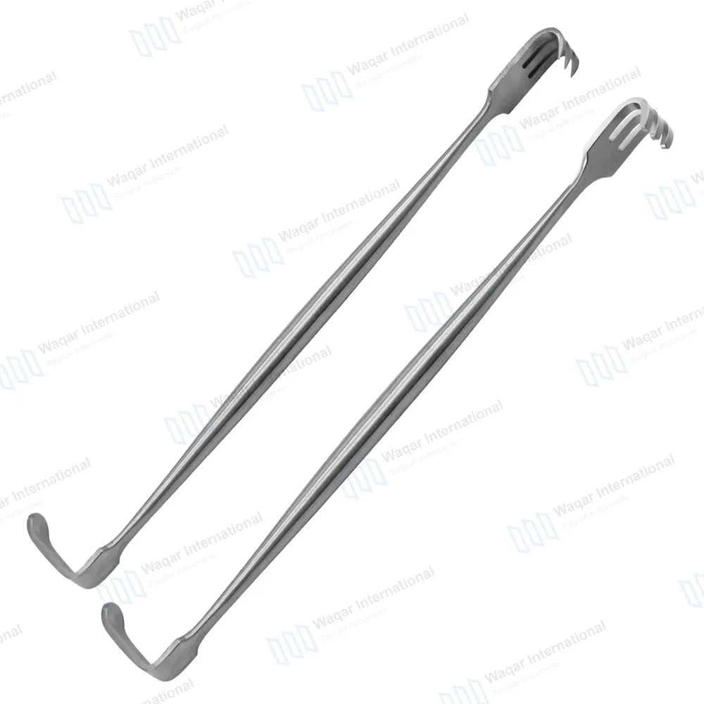 2 Senn Miller Retractor 6 3/8″ Sharp & Blunt Prongs