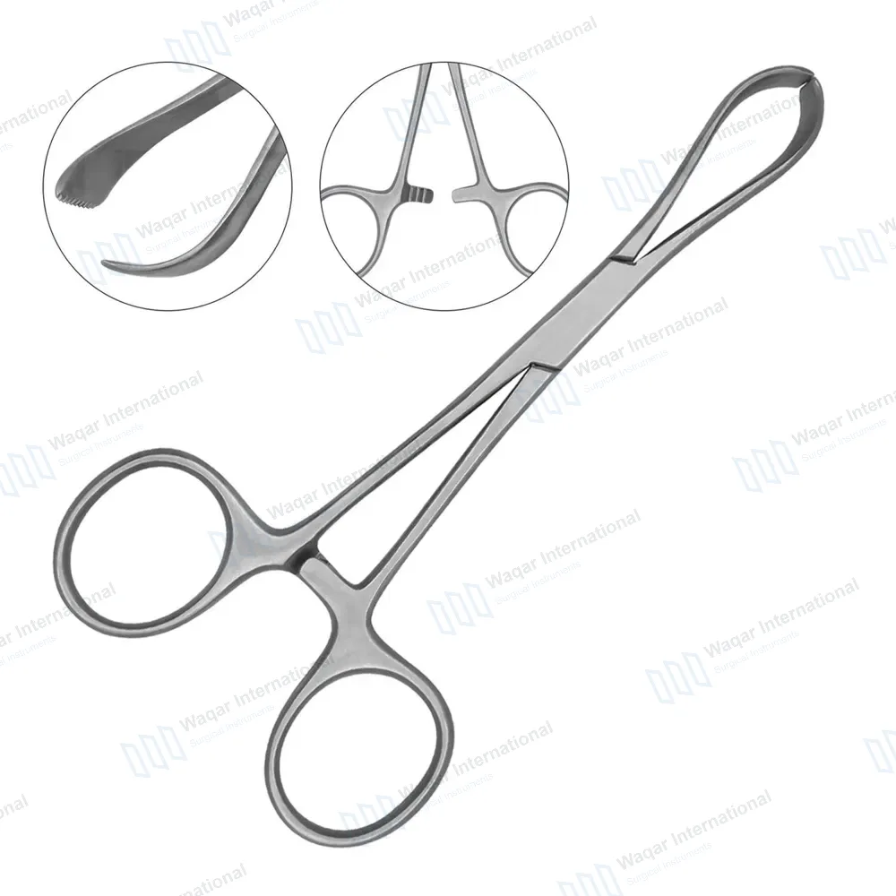Lorna Non-Perforating Towel Clamp 5.25″ Inward Curved Jaws