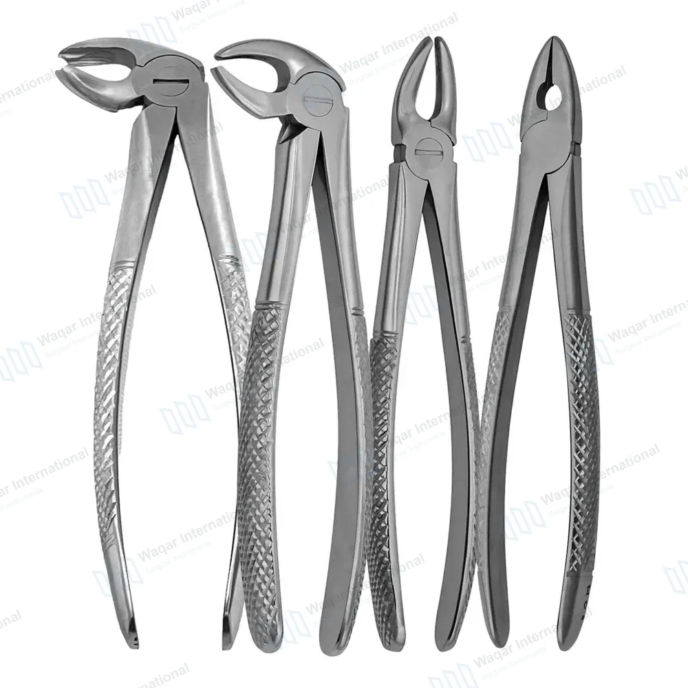 4 Pcs Mead Extracting Forceps Set #MD1, #MD2, #MD3 & #MD4