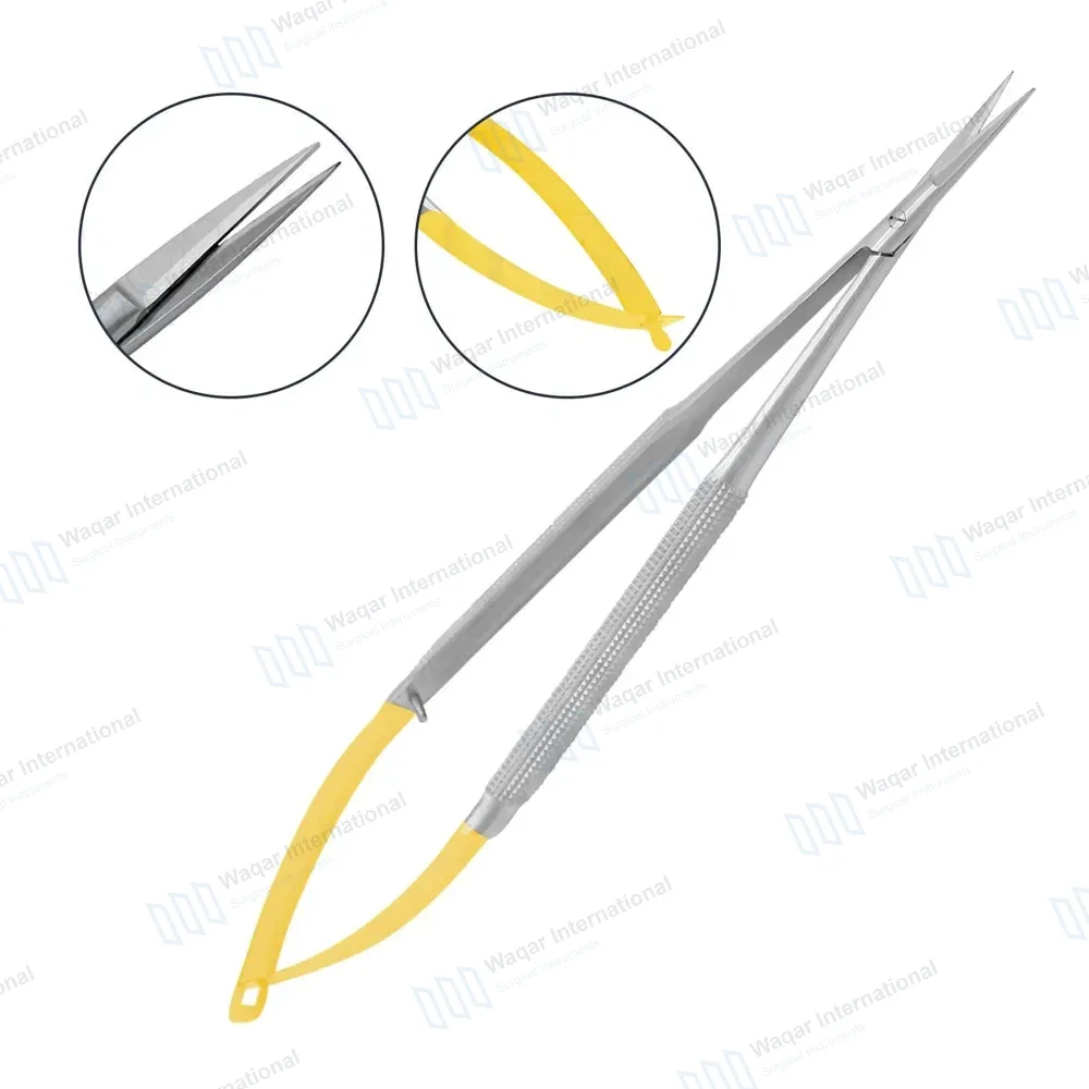 T/C Castroviejo Scissors 7″ Straight Round Pattern Handle