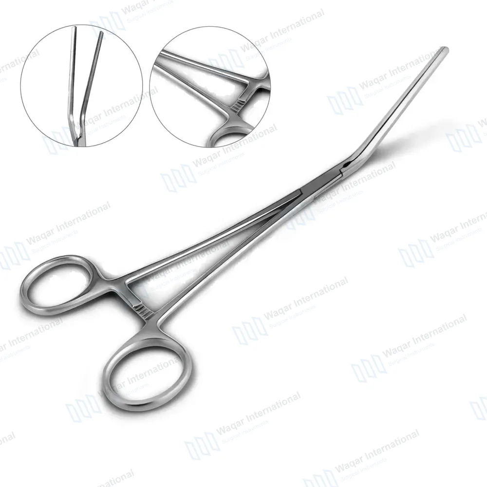 DeBakey Atraumatic Ring Handle Bulldog Clamp 5″ Curved