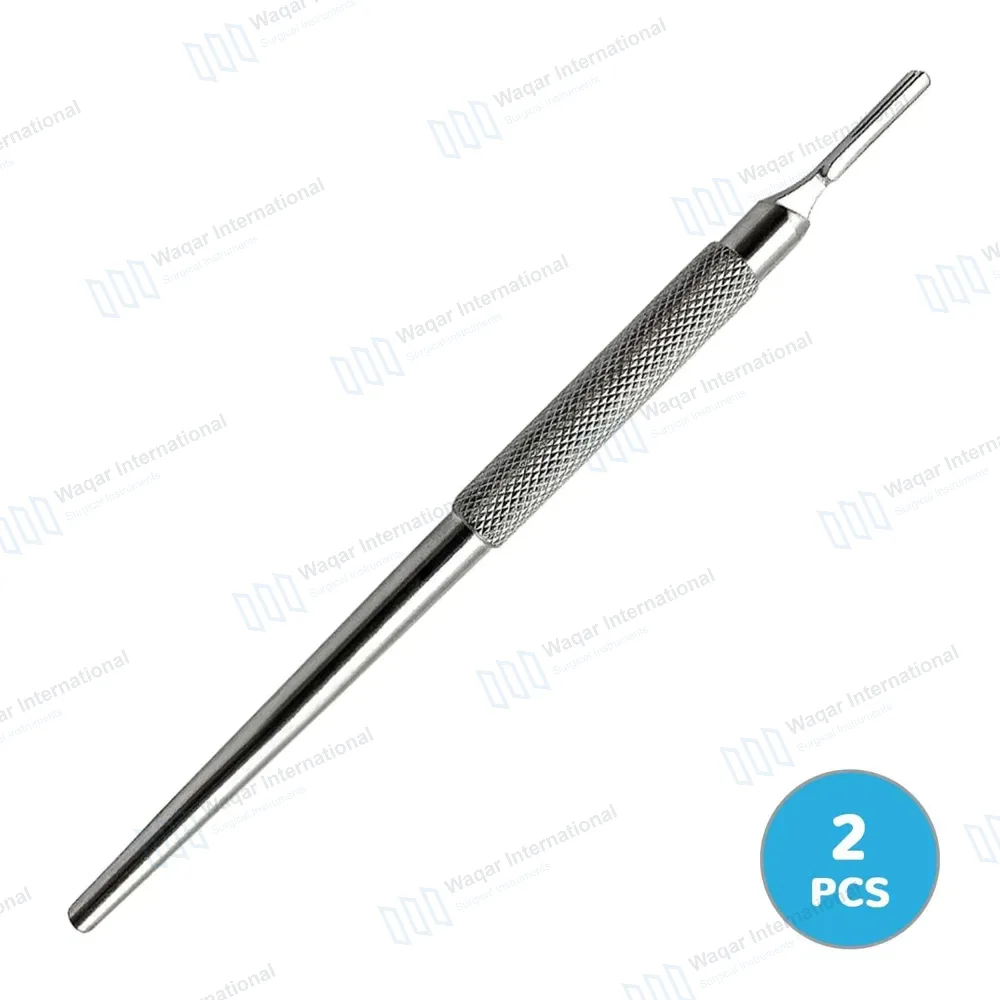 2 Round Scalpel Handles #3 Fits Blade 10 to 16