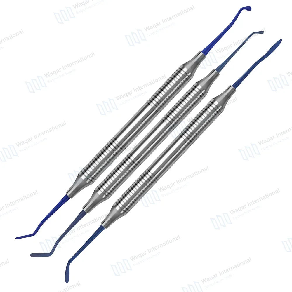 3 Pcs Woodson #1 #2 #3 Plastic Filling Instrument Set Titanium Coated
